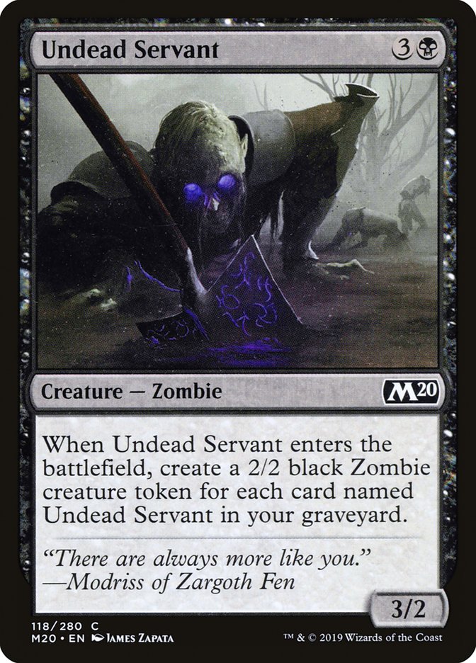 Undead Servant [Foil] :: M20