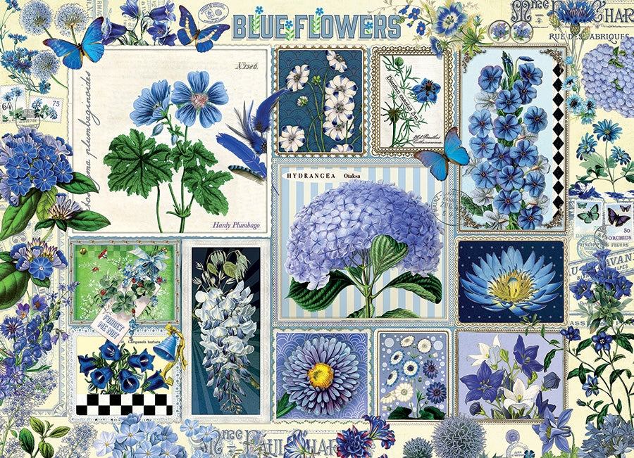 Blue Flowers (1000 pc puzzle)
