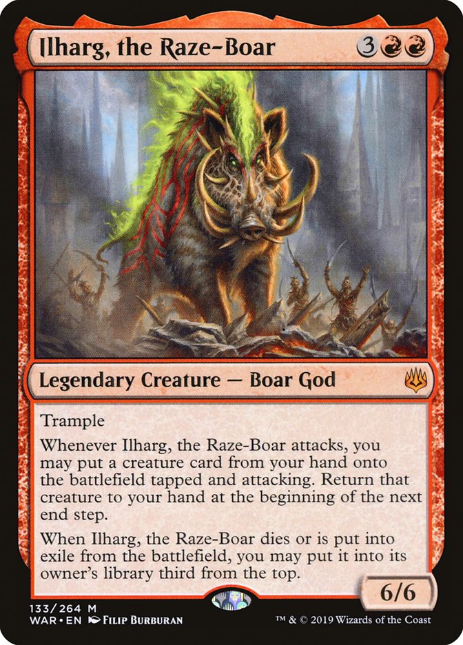 Ilharg, the Raze-Boar [Foil] :: WAR
