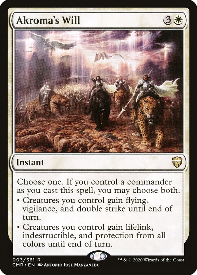 Akroma's Will [Foil] :: CMR