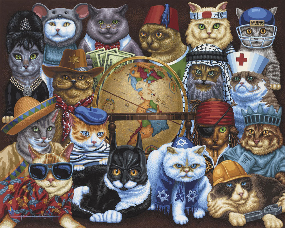 Cats Around the World (1000 pc puzzle)
