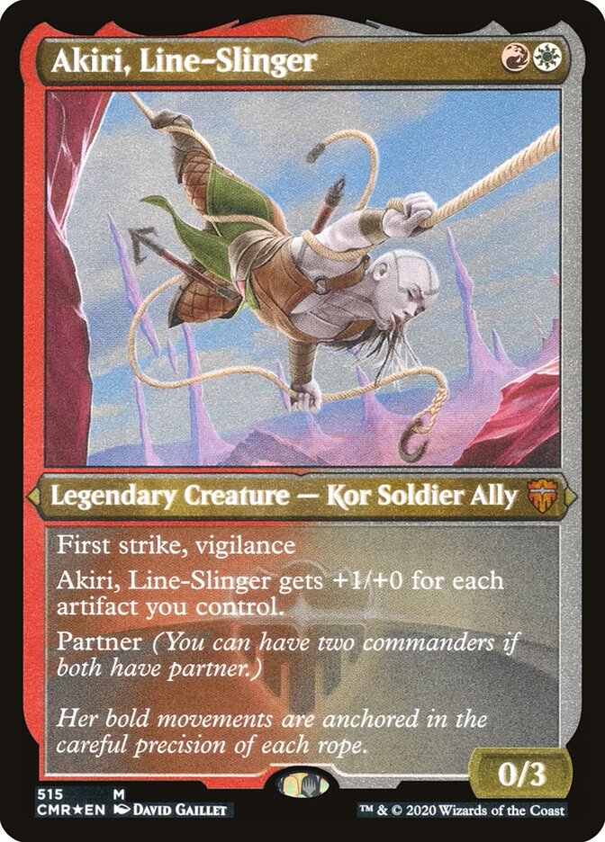 Akiri, Line-Slinger (Foil Etched) [Foil] :: CMR