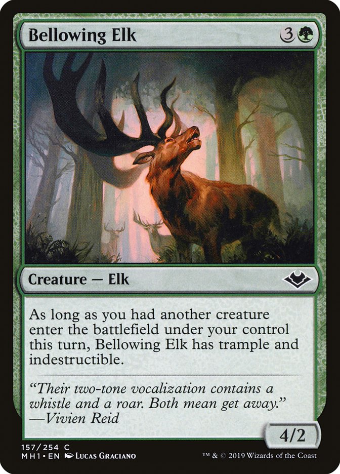Bellowing Elk [Foil] :: MH1