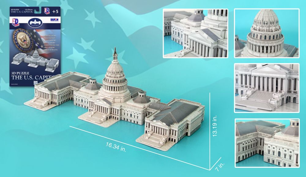 The U.S. Capitol 3D Puzzle (132pc)