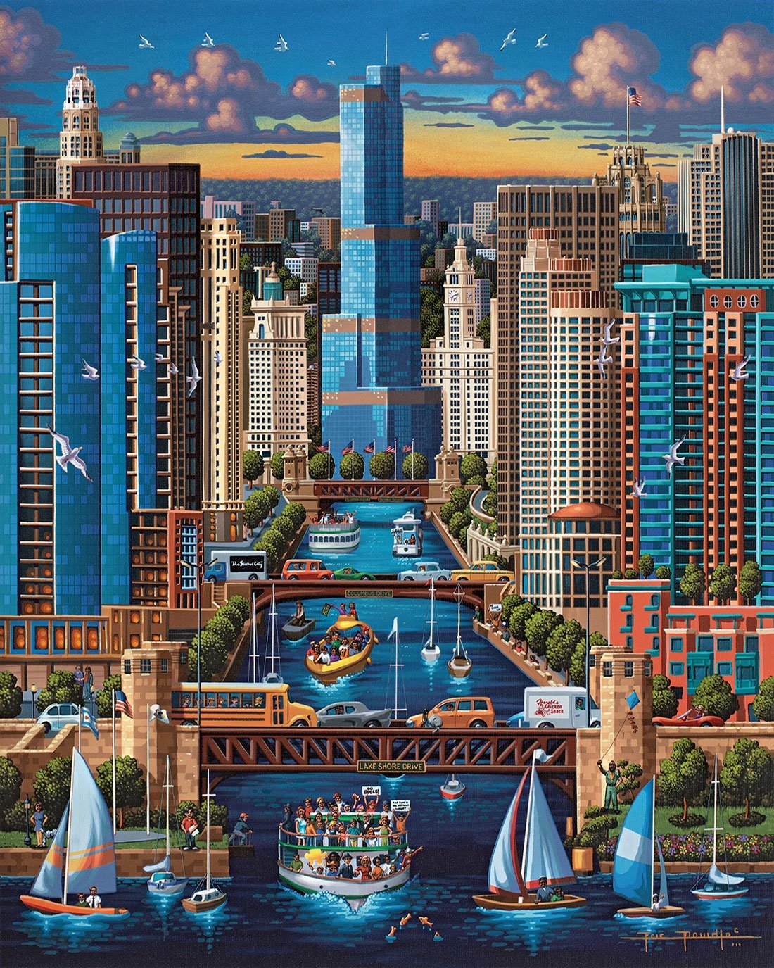 Chicago River (500 pc puzzle)