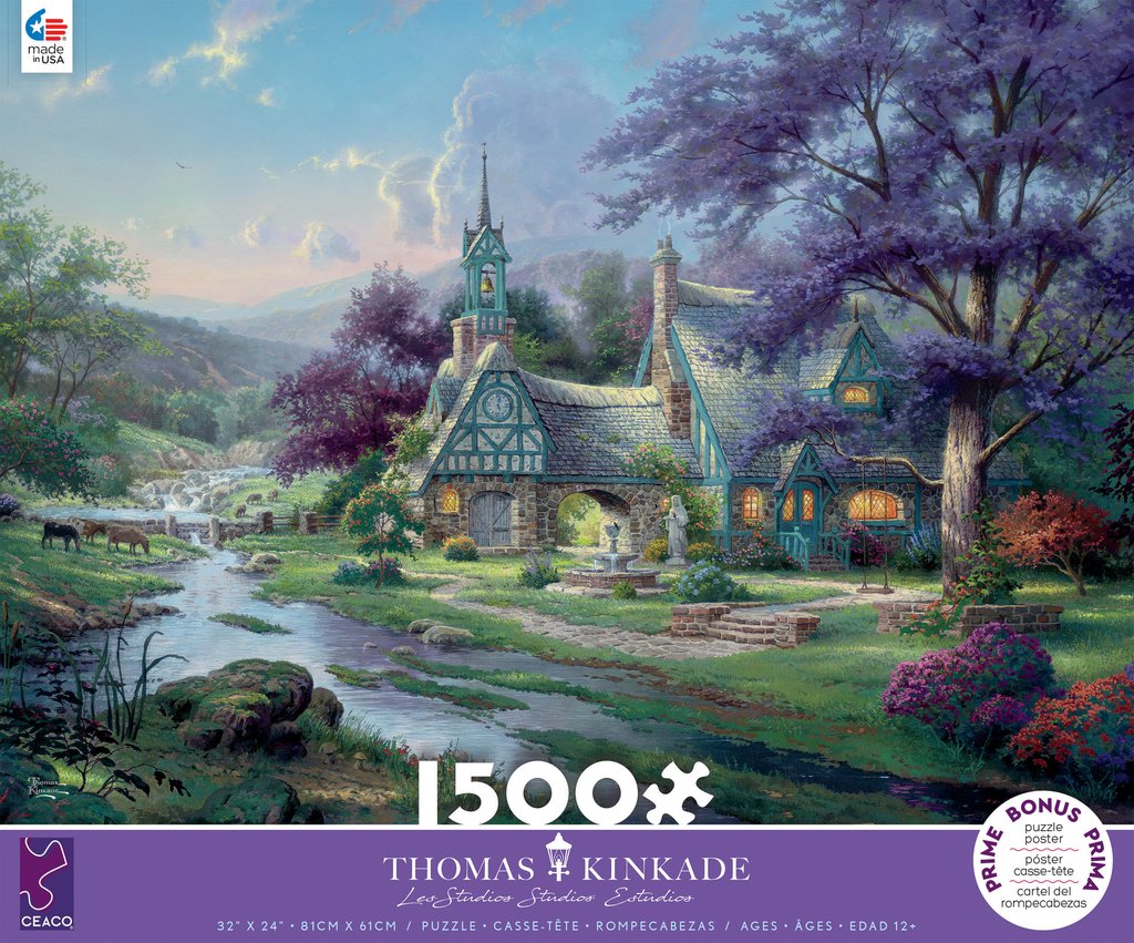 Thomas Kinkade: Clocktower Cottage (1500 pc puzzle)