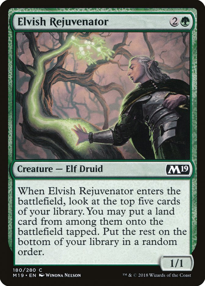 Elvish Rejuvenator [Foil] :: M19