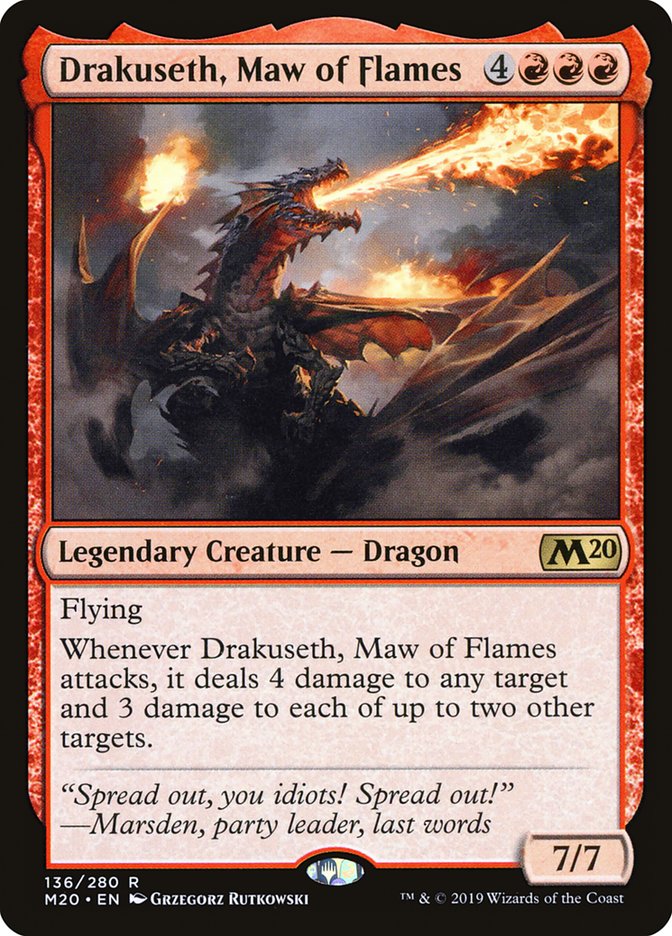 Drakuseth, Maw of Flames [Foil] :: M20