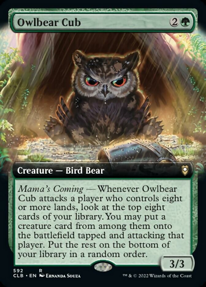 Owlbear Cub (Extended Art) :: CLB