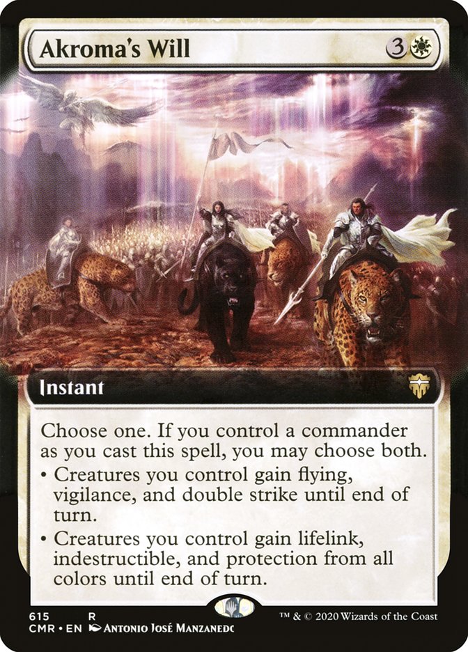 Akroma's Will (Extended Art) [Foil] :: CMR