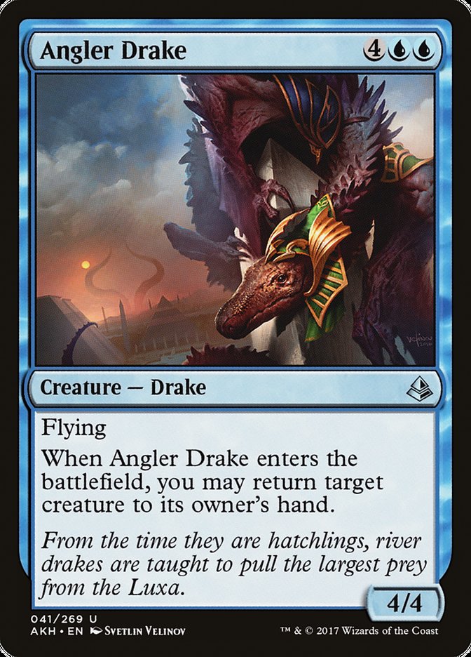 Angler Drake [Foil] :: AKH