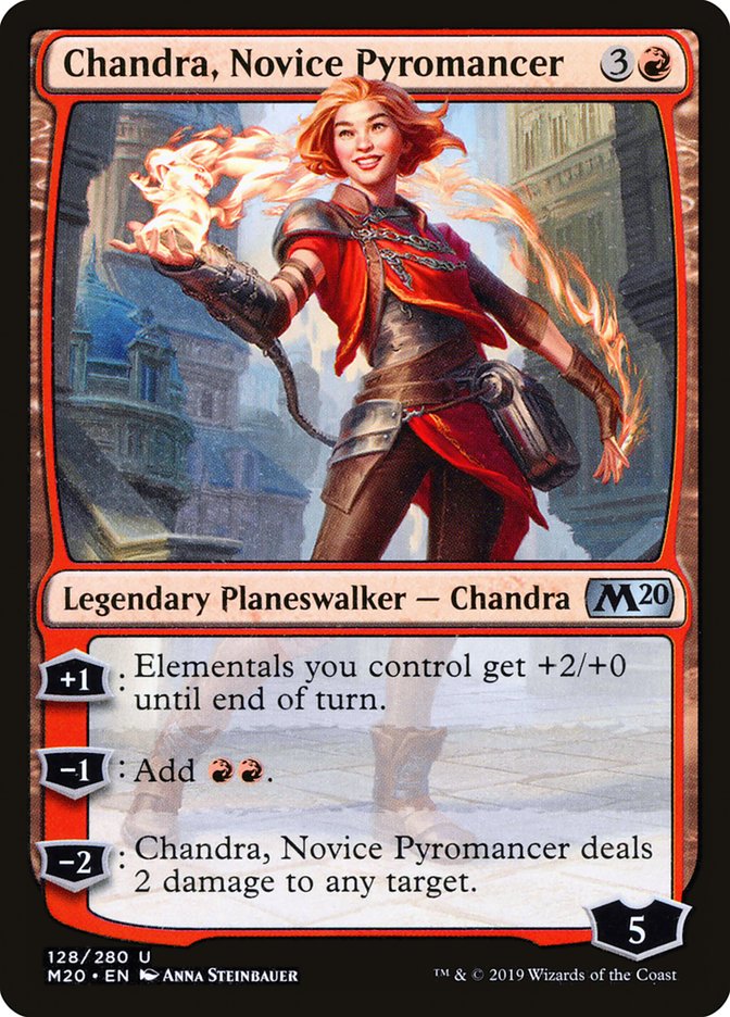 Chandra, Novice Pyromancer [Foil] :: M20