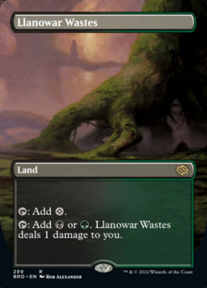 Llanowar Wastes (Borderless) :: BRO