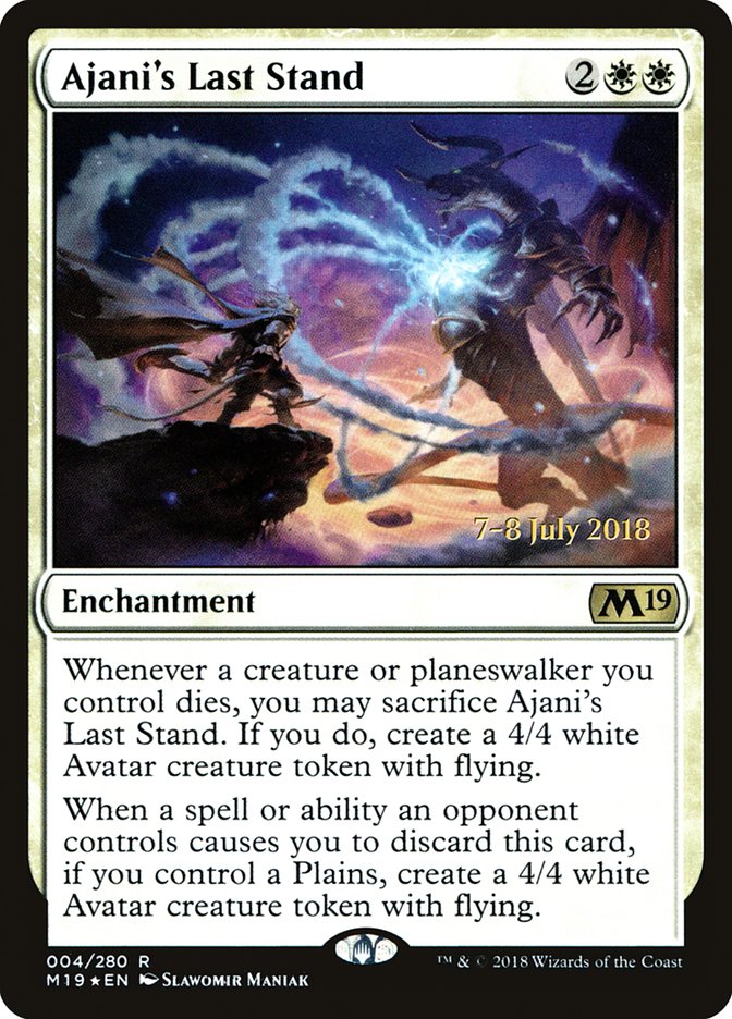 Ajani's Last Stand [Foil] :: PM19