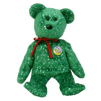 Beanie Baby: Decades the Bear (Green)