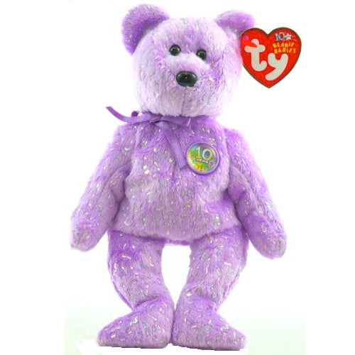 Beanie Baby: Decades the Bear (Purple)