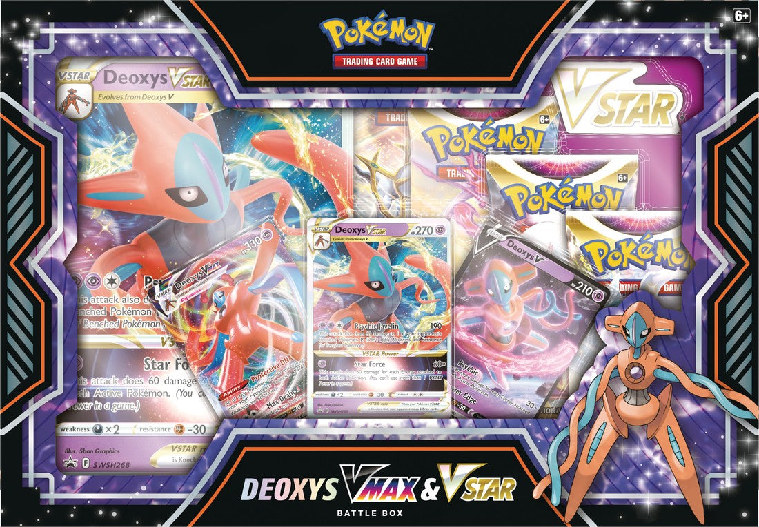 Pokemon Deoxys/Zeraora Vmax And Vstar Battle Box