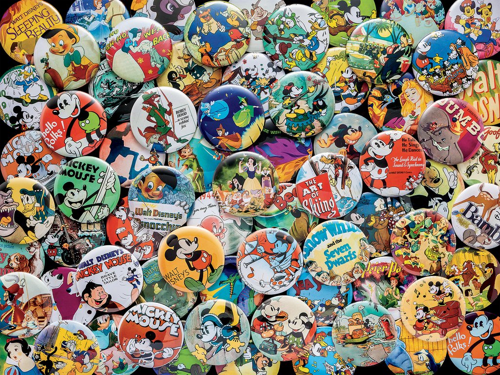 Disney Collection - Vintage Buttons 750 pc Puzzle