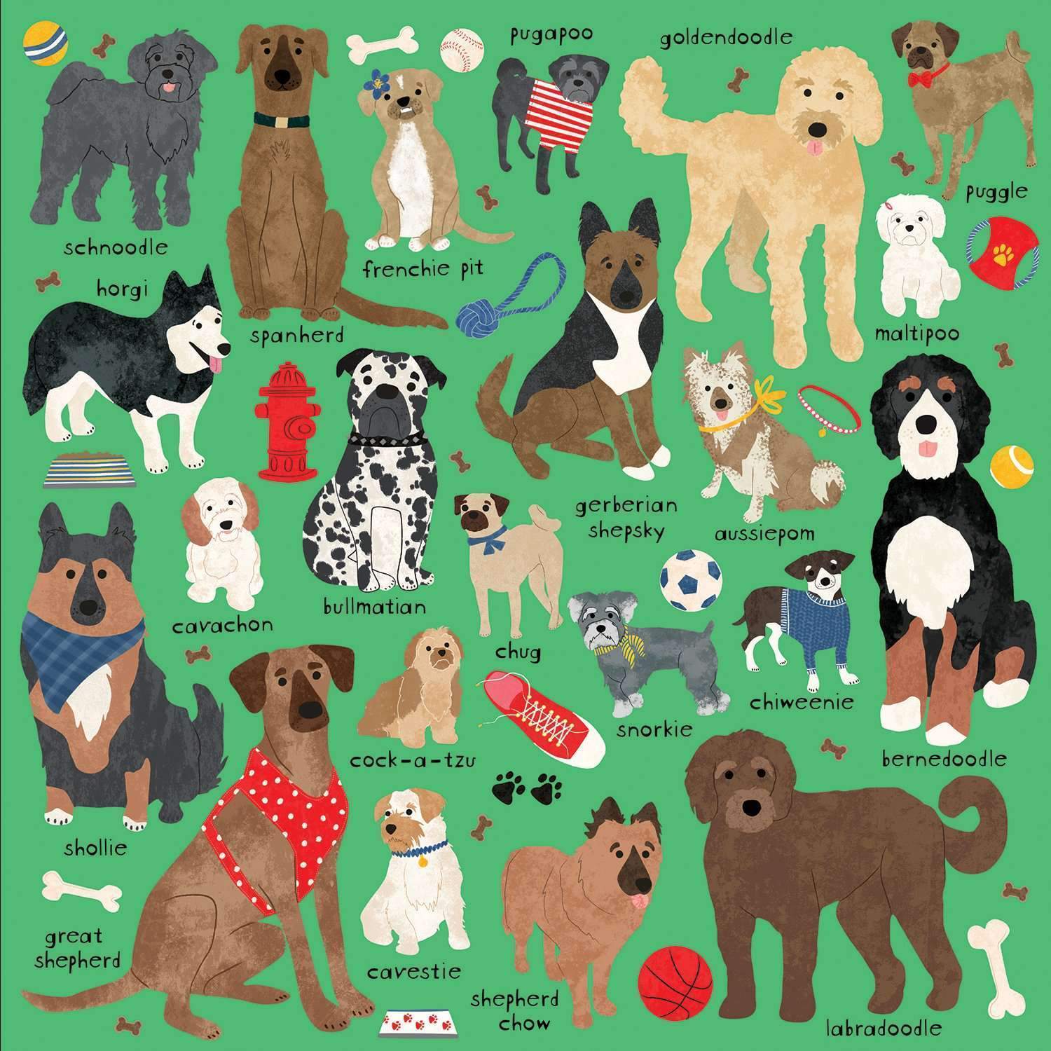 Doodle Dog And Other Mixed Breeds (500 pc puzzle)