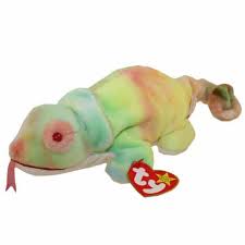 Beanie Baby: Rainbow the Chameleon (Tie Dye)