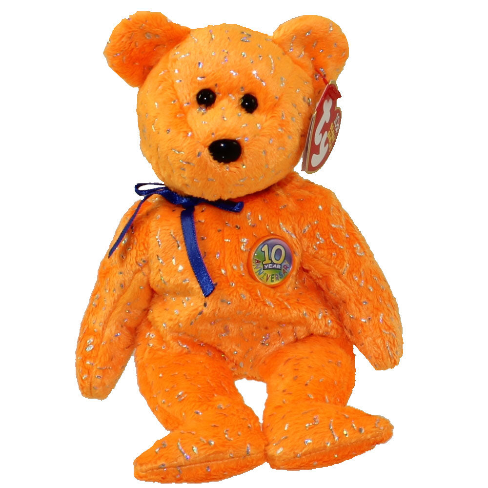 Beanie Baby: Decades the Bear (Orange)