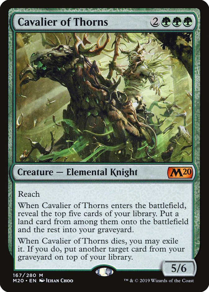 Cavalier of Thorns [Foil] :: M20