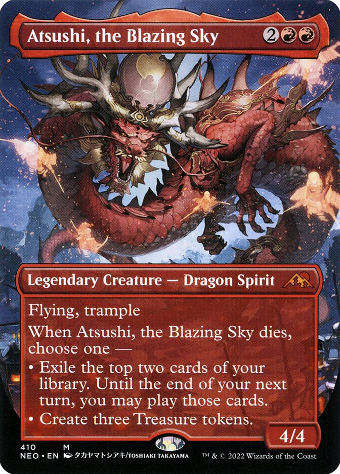 Atsushi, the Blazing Sky (Borderless) [Foil] :: NEO