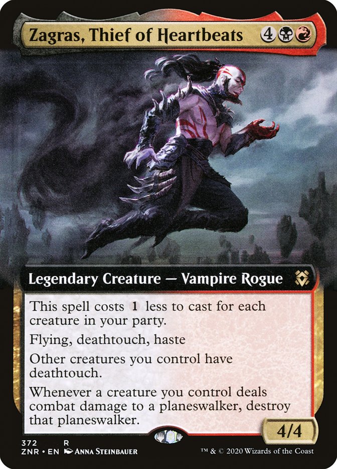 Zagras, Thief of Heartbeats (Extended Art) [Foil] :: ZNR