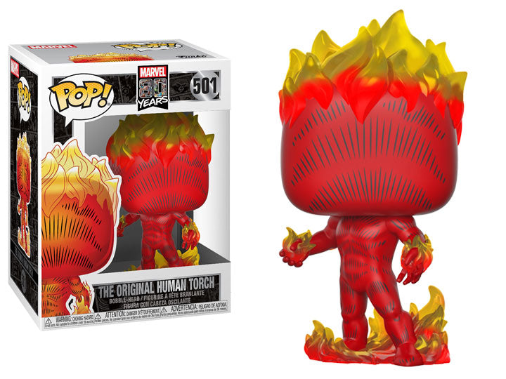 Marvel 80th Anniversary:  Human Torch First Appearance Pop! Bobble Head (501)