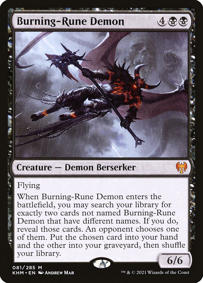 Burning-Rune Demon [Foil] :: KHM