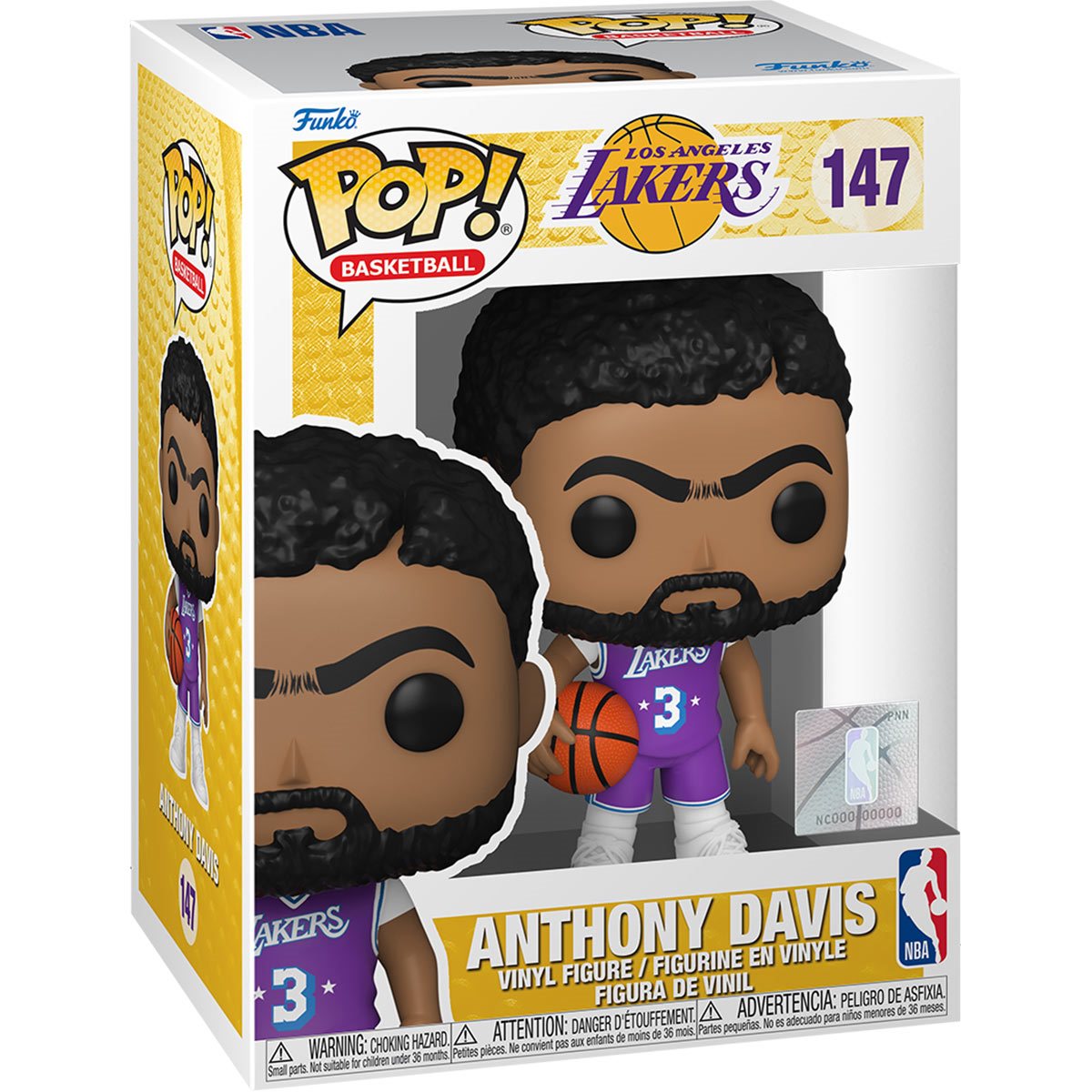 NBA: Lakers - Anthony Davis (City Edition 2021) Pop! Vinyl Figure (147)