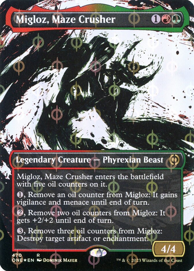 Migloz, Maze Crusher (Showcase) (Step-and-Compleat Foil) [Foil] :: ONE