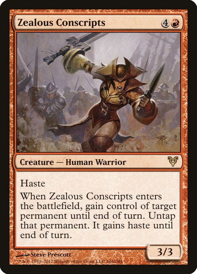 Zealous Conscripts [Foil] :: AVR