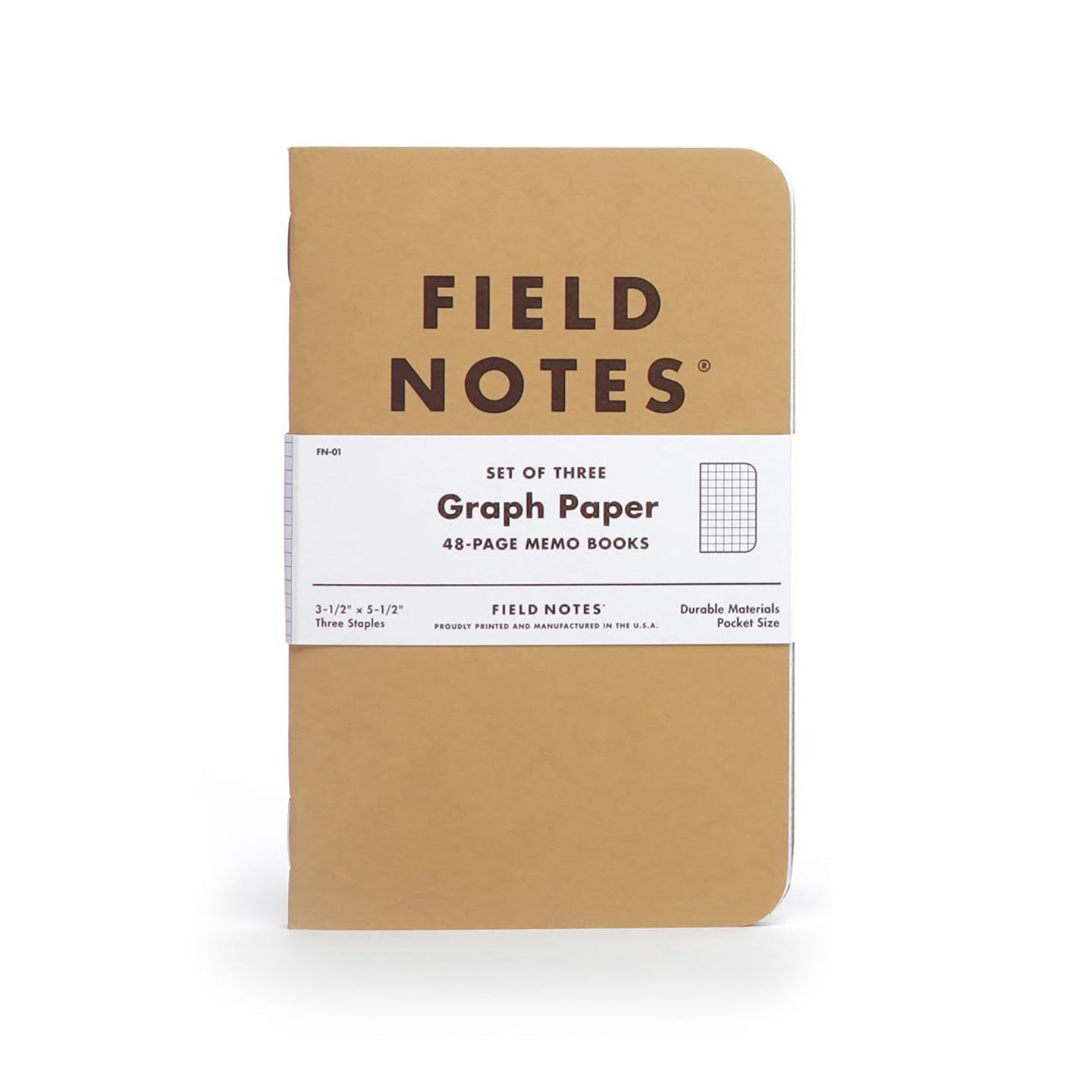 Field Notes: Original Kraft - Graph Paper (3 Pack)