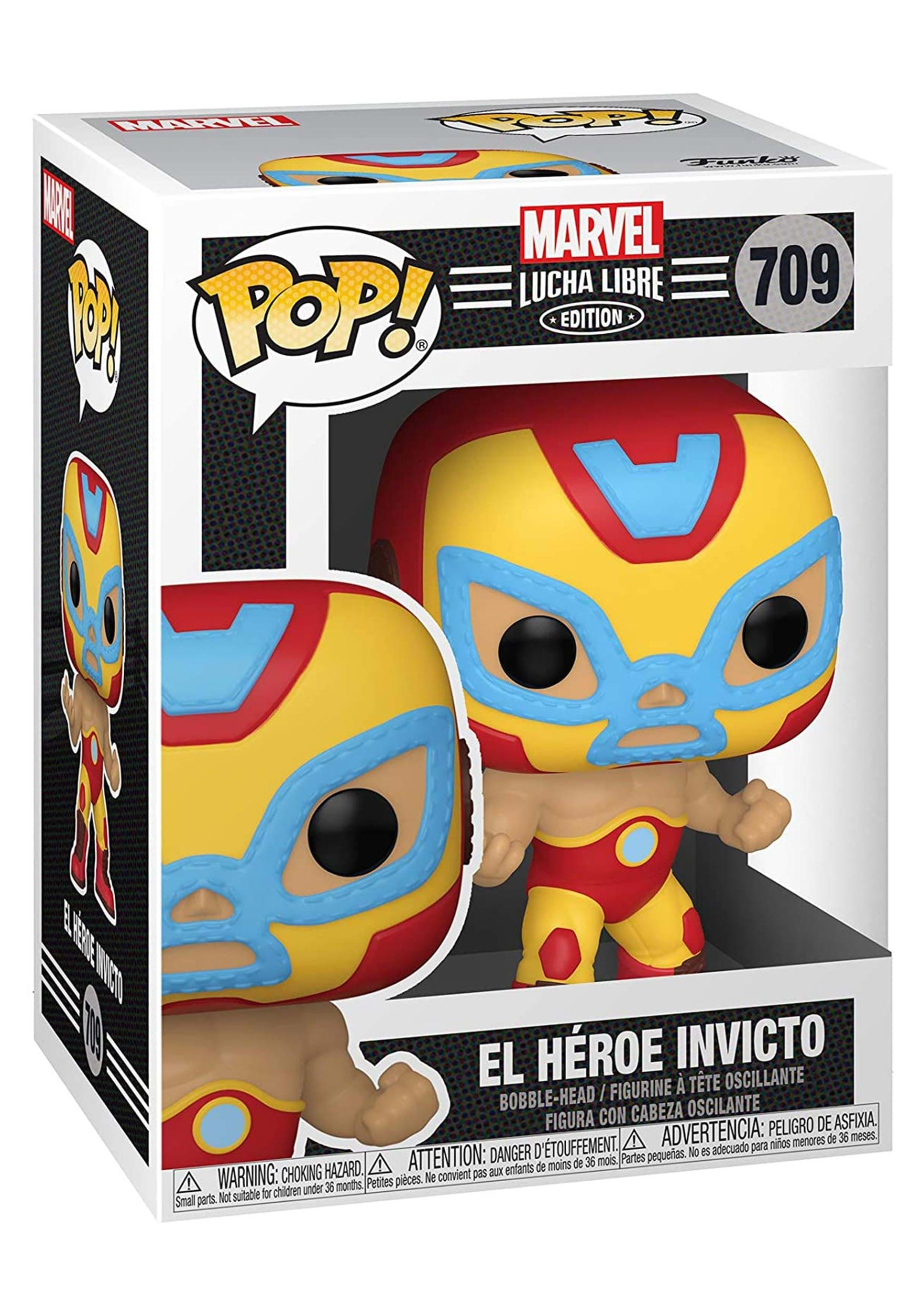 Marvel Luchadores: Iron Man Pop! Bobble Head (709)