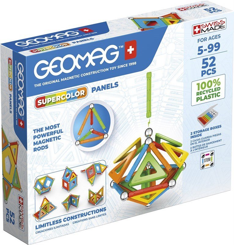 Geomag Supercolor Panels - 52 pieces