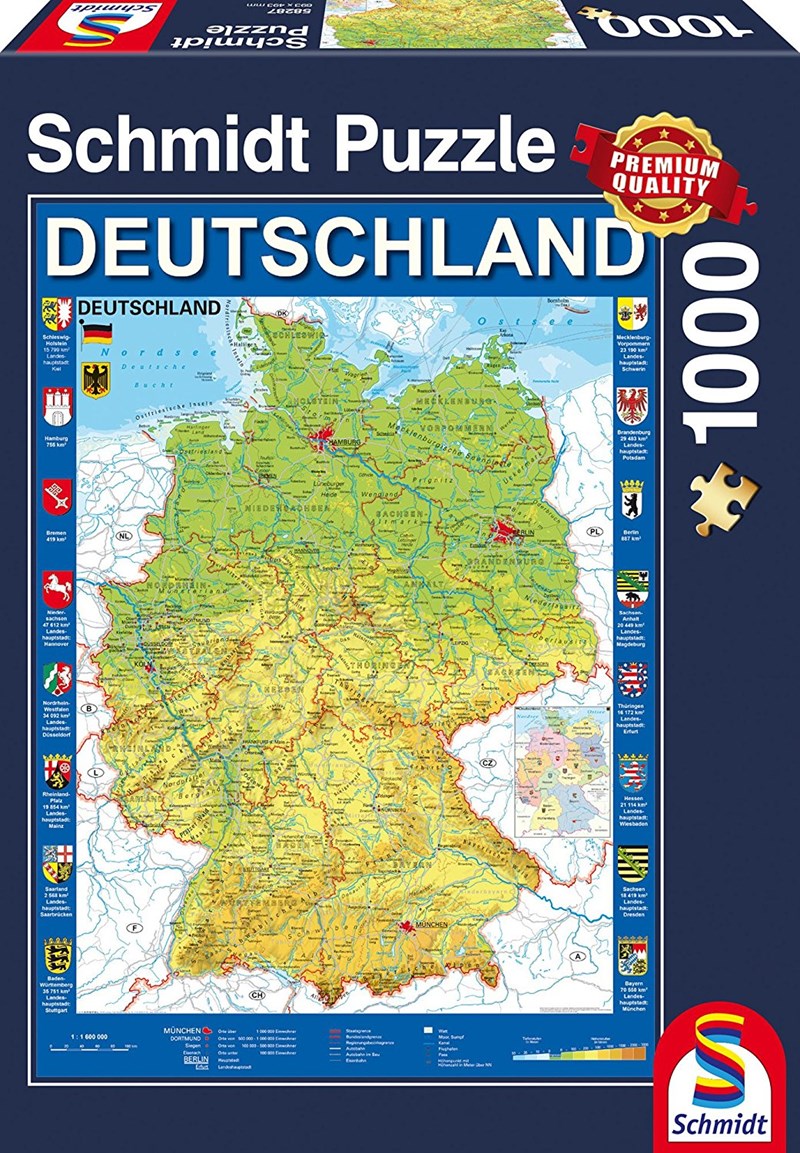Map of Germany (1000 pc puzzle)
