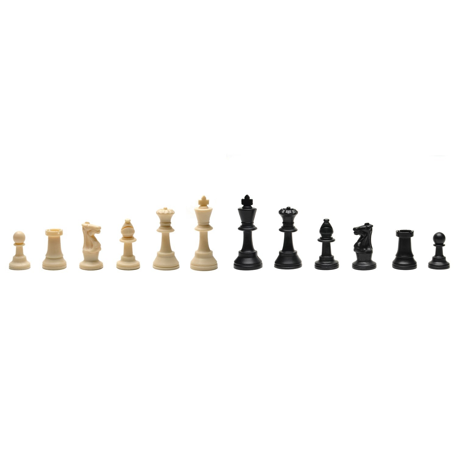 Double Weighted Plastic Chessmen - 3.75"