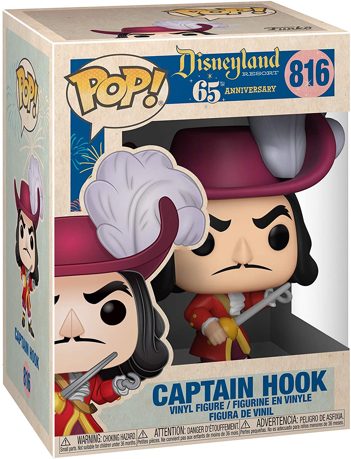 Disney: Captain Hook Pop! Vinyl Figure (816)