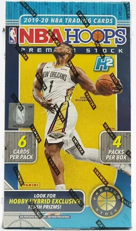 2019-20 Panini Hoops Premium Stock Basketball - Hobby Hybrid (H2) Box