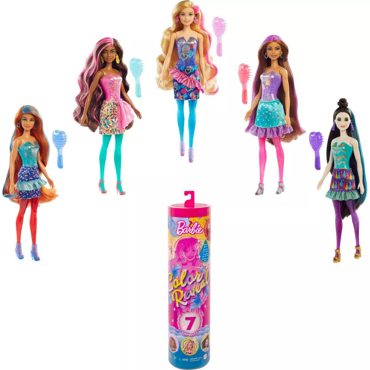 Barbie: Color Reveal 7 Surprises!