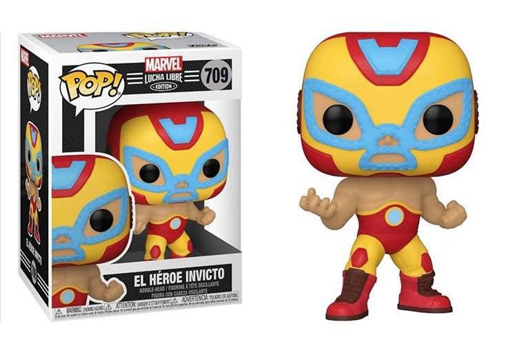 Marvel Luchadores: Iron Man Pop! Bobble Head (709)