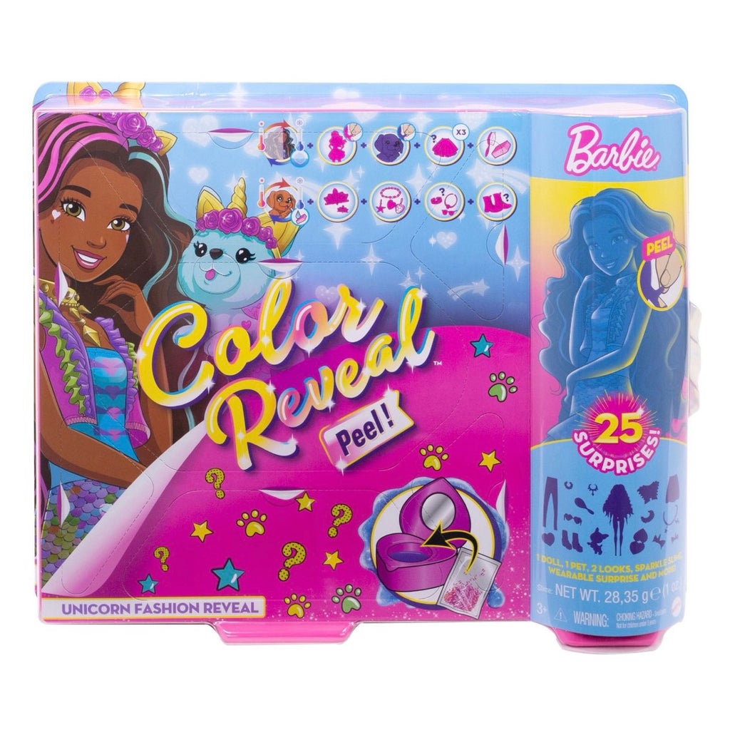 Barbie: Color Reveal Peel! Unicorn Fashion Reveal