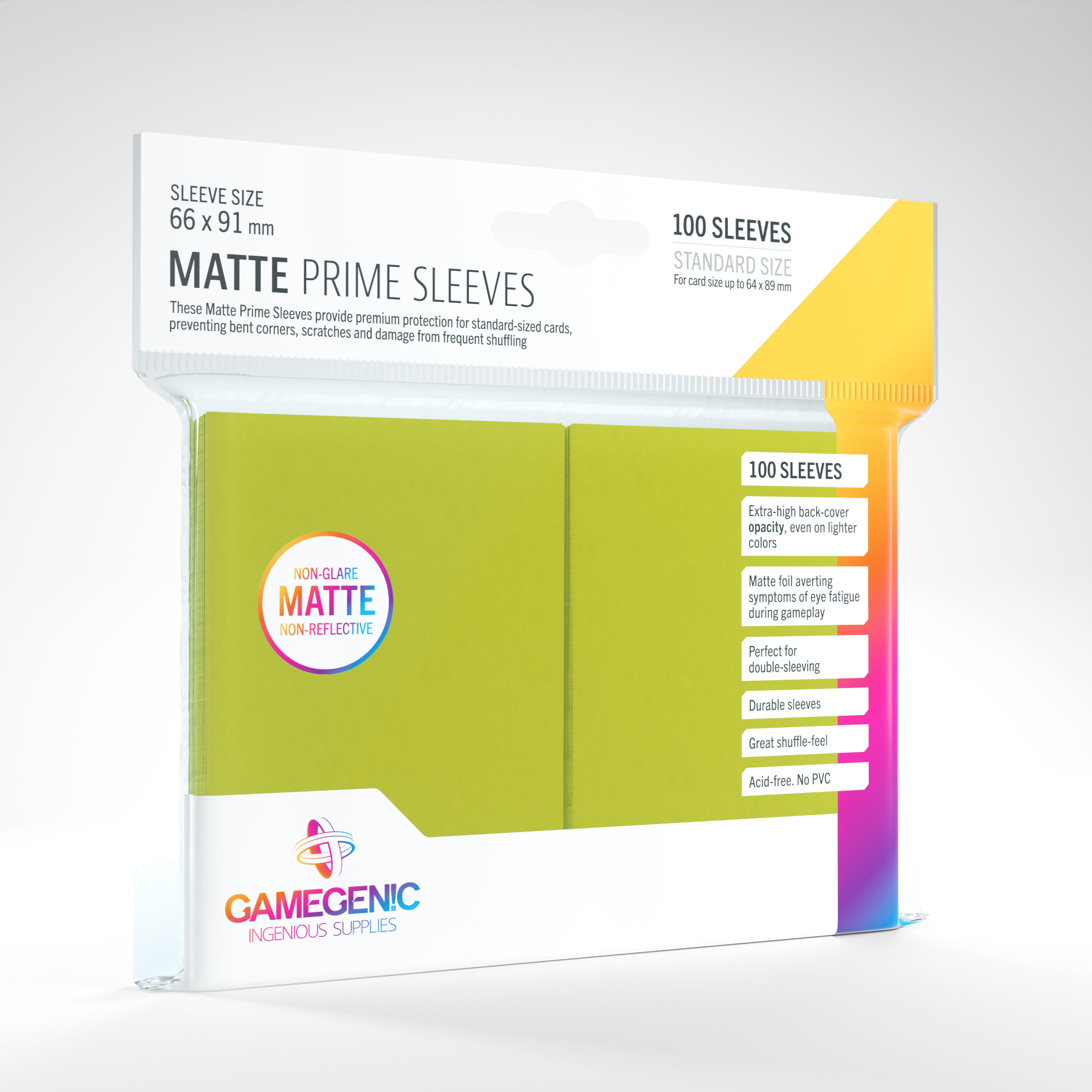 Gamegenic Matte Prime Sleeves (100 pack)