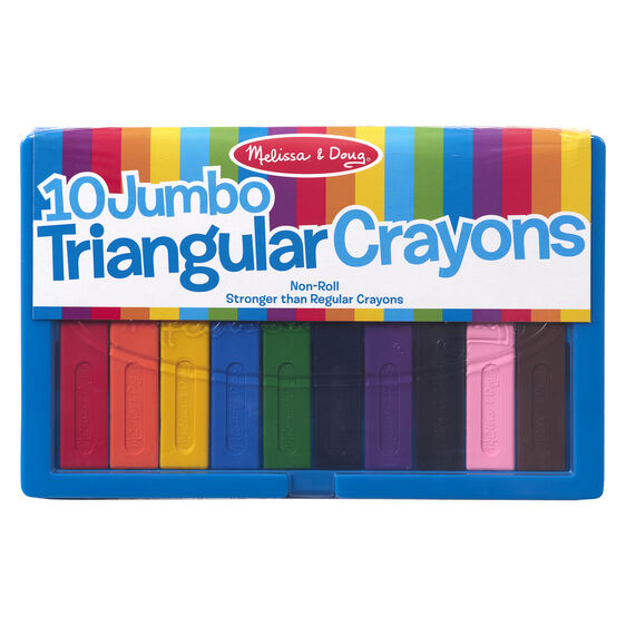 Jumbo Triangular Crayons (10 pc)