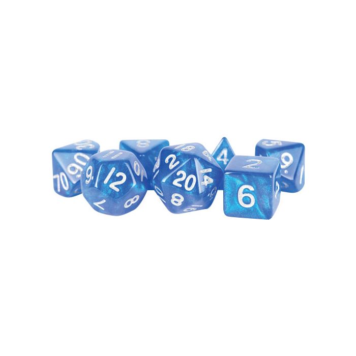 Metallic Dice Games Stardust 16mm Polyhedral Dice Set