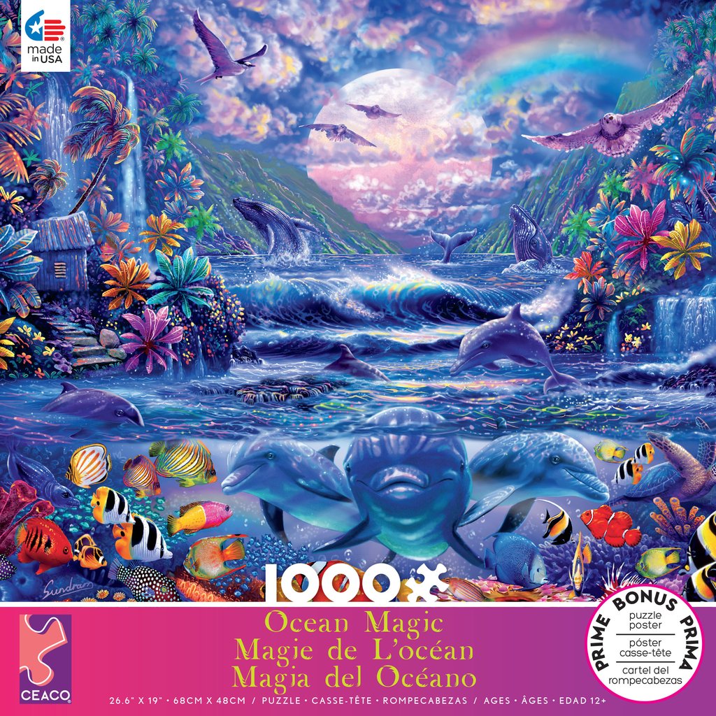Ocean Magic: Moonlight Oasis (1000 pc puzzle)