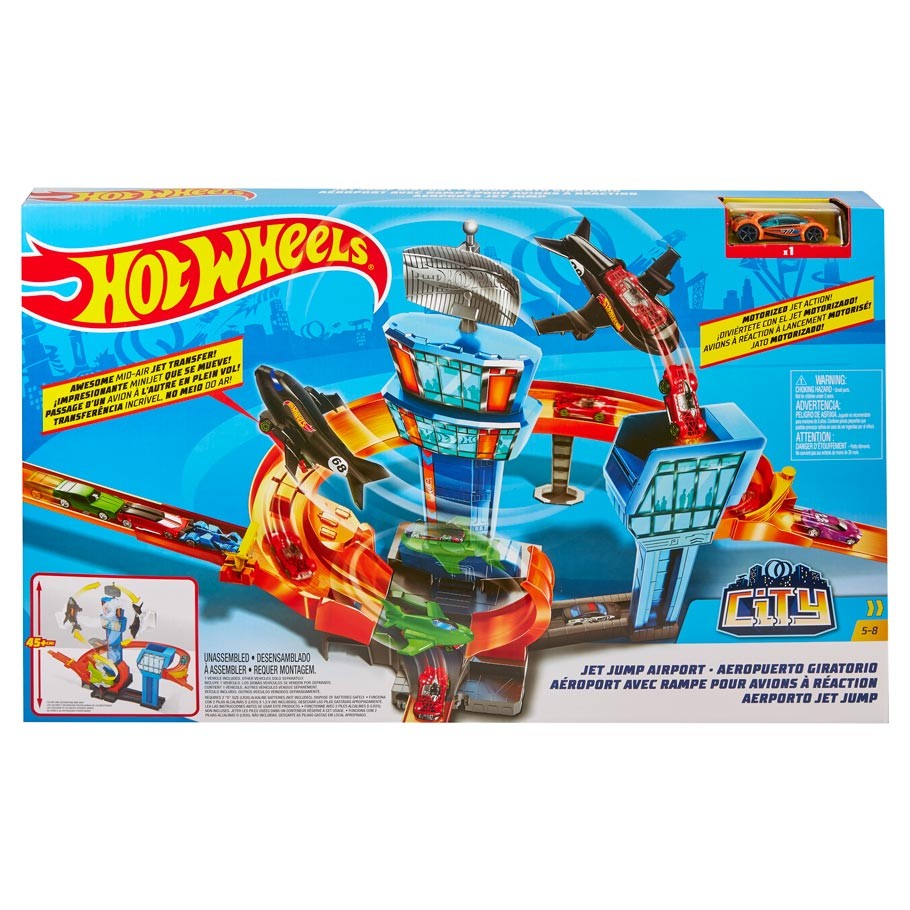 Hot Wheels: Jet Jump Airport Play Set