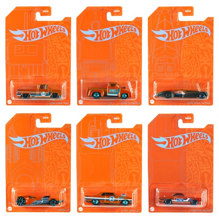 Hot Wheels Blue & Satin 2021 (Assorted Styles)