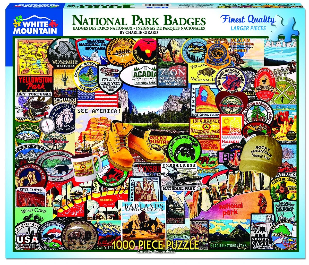 National Park Badges (1000 pc puzzle)